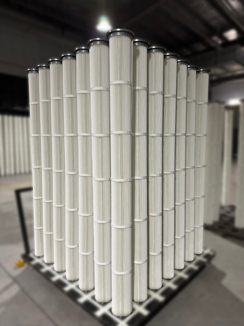 High-Efficiency Pleated Filter Cartridges Superior Dust Collection