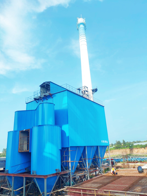 Biomass cogeneration bag filter dust collector